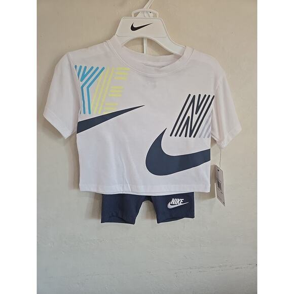 Nike Jorda Girls Tempo Dri-Fit Short Sets Bike, Skort Sets Size 4 XS 3-4 years - Picture 1 of 9